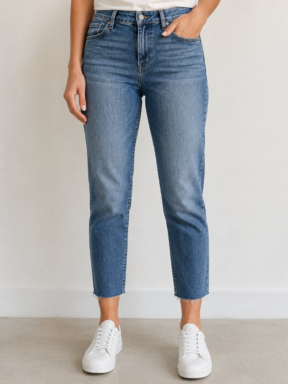 L'AGENCE El Matador - Women's Medium Blue Slim High Rise Jeans, Made in USA